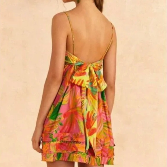 FARM Rio Painted Birds Mini Dress (Small) - Picture 3 of 7
